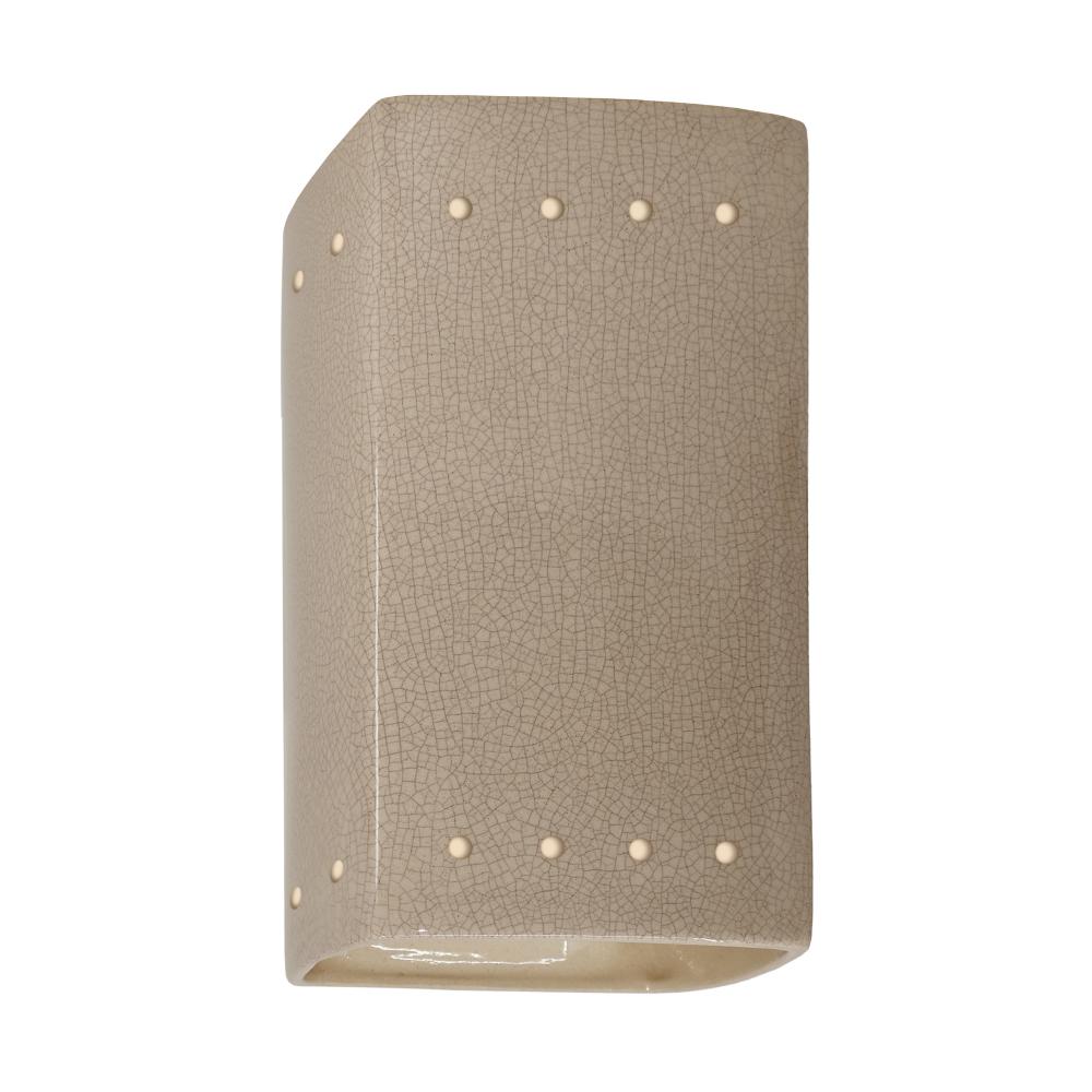 Small ADA Rectangle w/ Perfs - Open Top & Bottom - LED